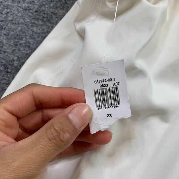 Old Navy Skort Womens 2X Plus White Extra Rise Go Dry PowerSoft 2 In 1 Pockets - Picture 10 of 12